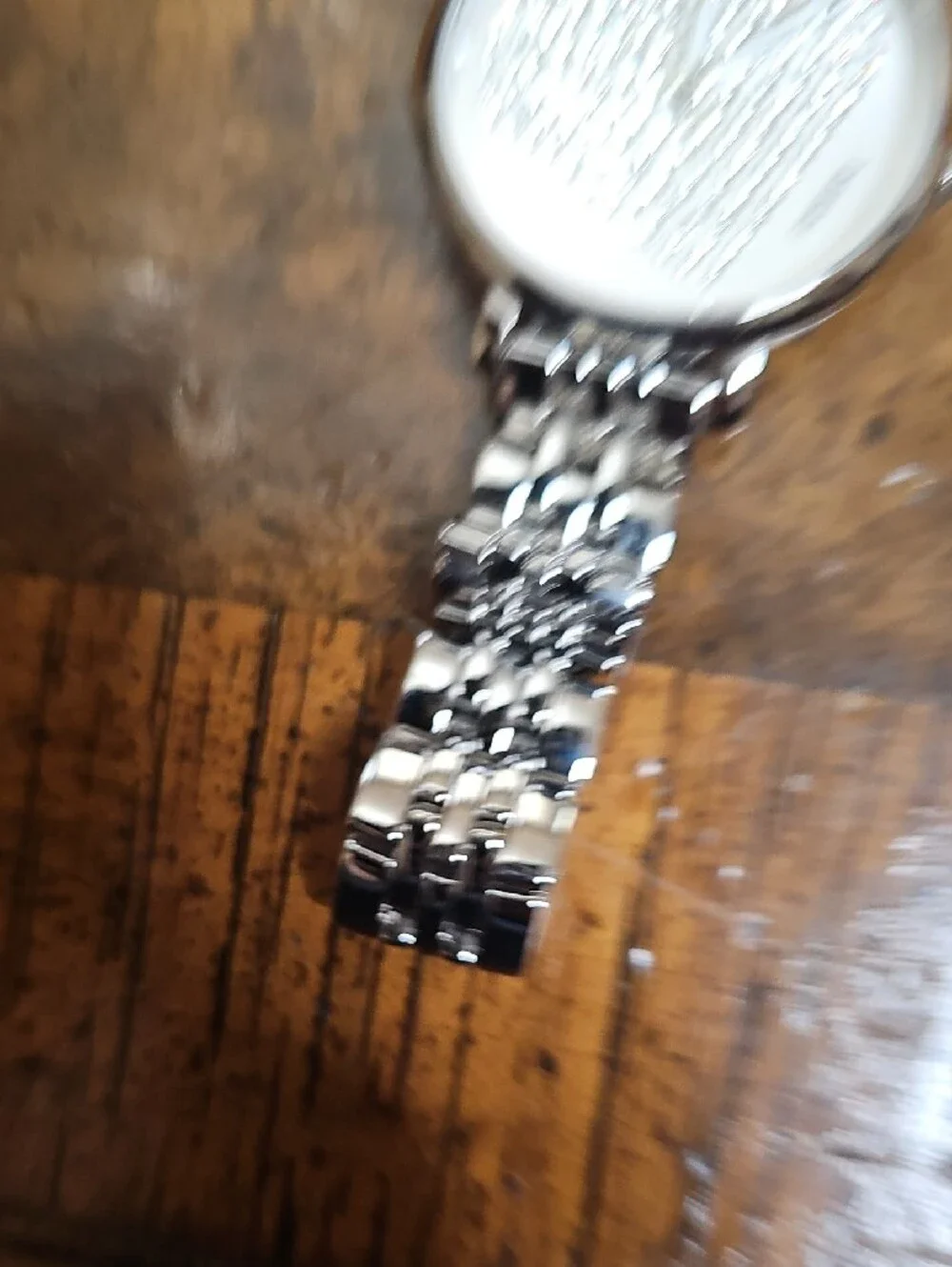 Fossil Silver Crystal Heart Bracelet Watch